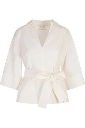 P.A.R.O.S.H. Dames, Blouses & Shirts, Wit, Maat: XS Linnen