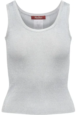 Max Mara Dames, Tops, Grijs, Maat: M Viscose