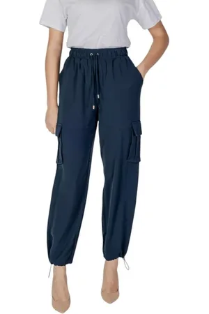 Liu Jo Dames, Broeken, Blauw, Maat: 2XS Poliester
