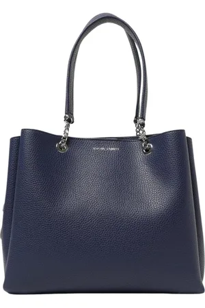 Emporio Armani Dames, Tassen, Blauw, Maat: ONE Size Leer
