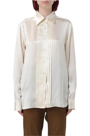 Tom Ford Dames, Blouses & Shirts, Wit, Maat: XS Zijde