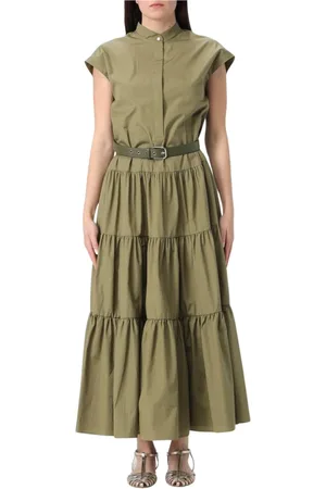 Max Mara Dames, Jurken, Groen, Maat: M Katoen