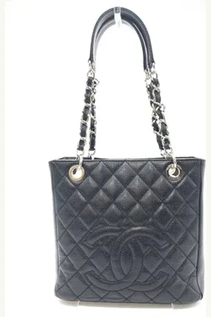 CHANEL Dames, Pre-owned, Zwart, Maat: ONE Size Leer