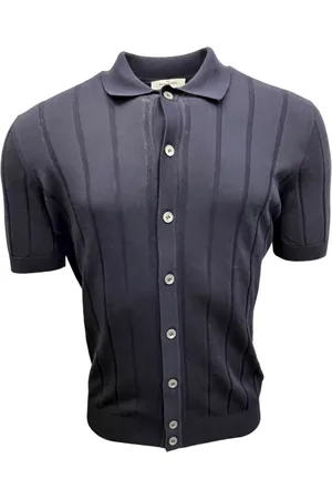 Gran Sasso Heren, Overhemden, Blauw, Maat: 4XL Katoen