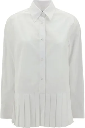 Thom Browne Dames, Blouses & Shirts, Wit, Maat: S Katoen
