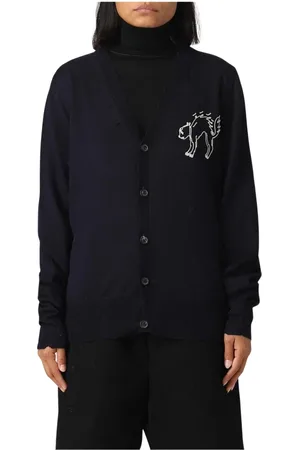 Maison Margiela Dames, Truien, Blauw, Maat: XS Wol