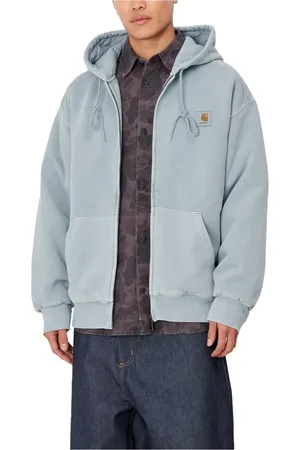 Carhartt Heren, Sweatshirts & Hoodies, Blauw, Maat: M Katoen