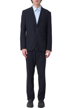 HUGO BOSS Heren, Pakken, Blauw, Maat: XL Tweed
