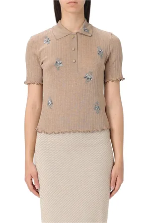 Fendi Dames, Tops, Bruin, Maat: L Wol