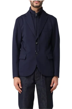 Emporio Armani Heren, Jassen, Blauw, Maat: L
