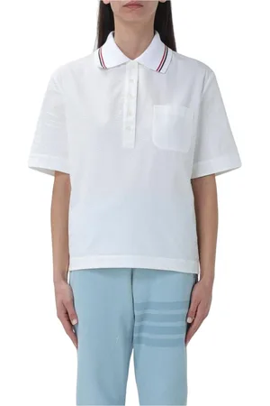 Thom Browne Dames, Tops, Wit, Maat: S Katoen