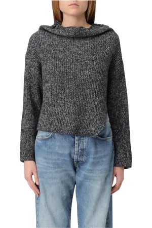 Pinko Dames, Truien, Grijs, Maat: M Mohair