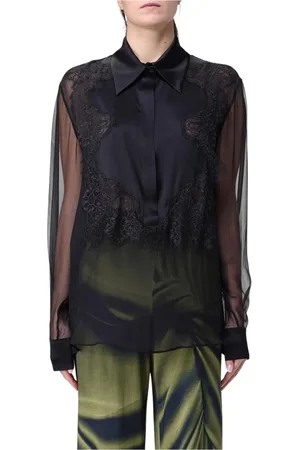 Alberta Ferretti Dames, Blouses & Shirts, Zwart, Maat: XS Zijde