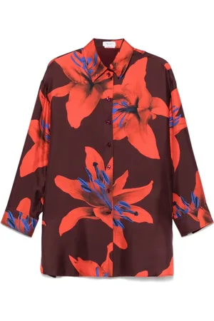 Alexander McQueen Dames, Blouses & Shirts, Rood, Maat: S Zijde
