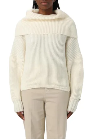 Pinko Dames, Truien, Wit, Maat: M Wol