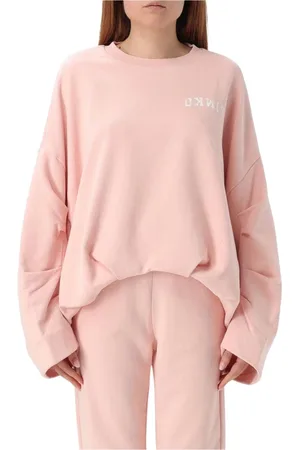Pinko Dames, Sweatshirts & Hoodies, Roze, Maat: M Katoen