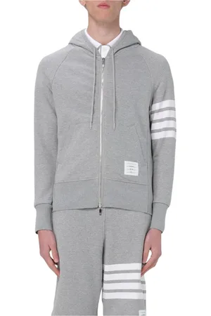 Thom Browne Heren, Sweatshirts & Hoodies, Grijs, Maat: M Katoen
