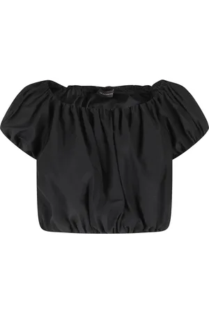 Andamane Dames, Blouses & Shirts, Zwart, Maat: 2XS Katoen