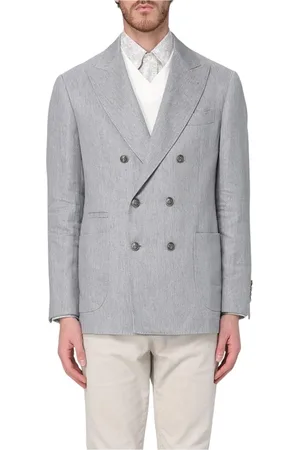 Brunello Cucinelli Heren, Jassen, Grijs, Maat: XL
