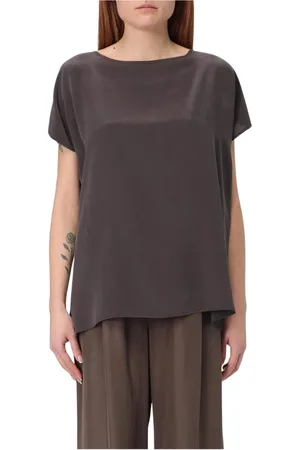 ALYSI Dames, Blouses & Shirts, Grijs, Maat: M Zijde