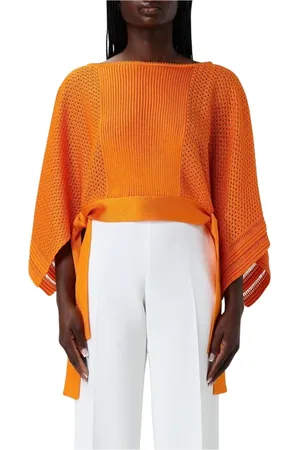Alberta Ferretti Dames, Truien, Oranje, Maat: S