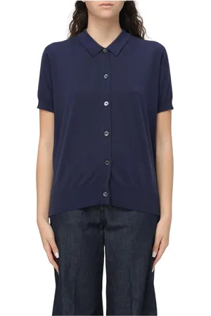 Aspesi Dames, Truien, Blauw, Maat: S Wol