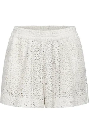 SisterS point Dames, Korte broeken, Wit, Maat: M Denim