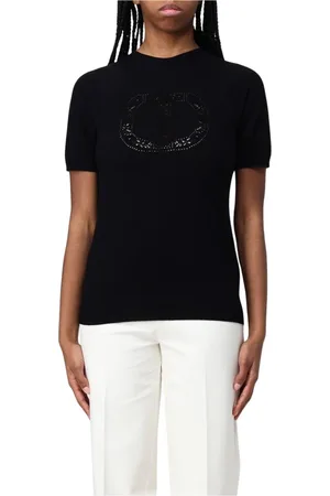 Twin-Set Dames, Truien, Zwart, Maat: S Wol