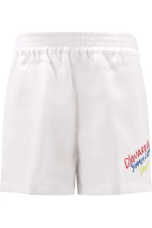 Dsquared2 Dames, Korte broeken, Wit, Maat: XS Linnen