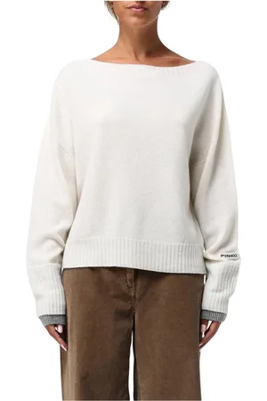 Pinko Dames, Truien, Wit, Maat: M Kasjmier