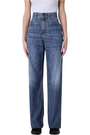 Brunello Cucinelli Dames, Jeans, Blauw, Maat: M Katoen