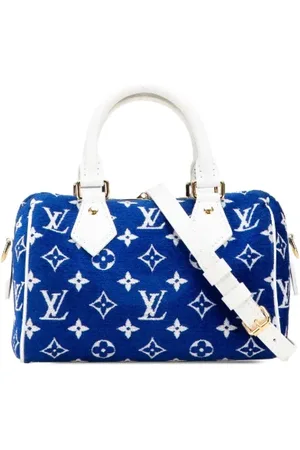 LOUIS VUITTON Dames, Pre-owned, Blauw, Maat: ONE Size Leer