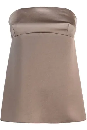 Patrizia Pepe Dames, Tops, Bruin, Maat: M Poliester