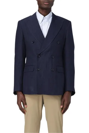 Dolce & Gabbana Heren, Jassen, Blauw, Maat: M Linnen