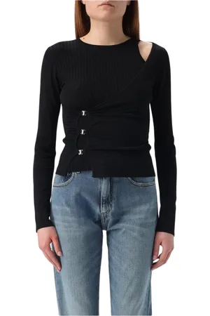 Pinko Dames, Truien, Zwart, Maat: XS Viscose