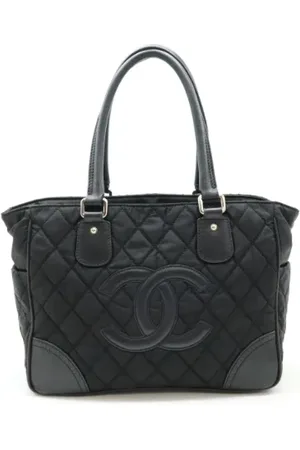 CHANEL Dames, Pre-owned, Zwart, Maat: ONE Size Leer