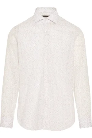 BARBA Heren, Overhemden, Wit, Maat: 3XL Katoen