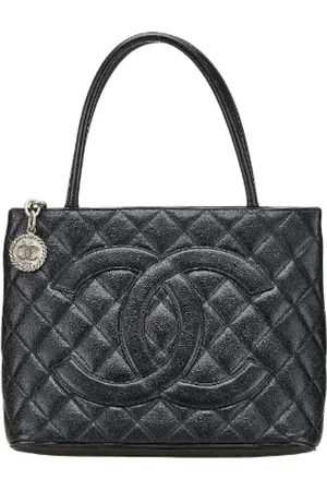 CHANEL Dames, Pre-owned, Zwart, Maat: ONE Size Leer