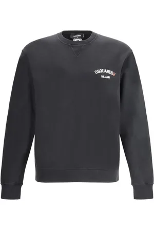 Dsquared2 Heren, Sweatshirts & Hoodies, Zwart, Maat: 2XL Katoen