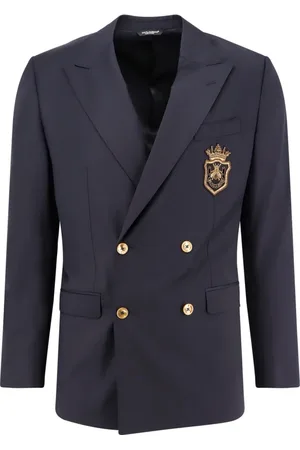 Dolce & Gabbana Heren, Jassen, Blauw, Maat: M Wol