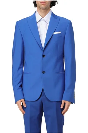 D.A. Daniele Alessandrini Heren, Pakken, Blauw, Maat: L