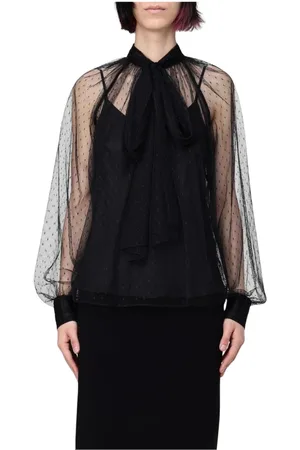 Twin-Set Dames, Blouses & Shirts, Zwart, Maat: XS
