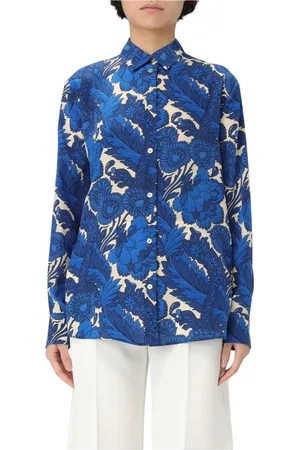 Etro Dames, Blouses & Shirts, Blauw, Maat: XL