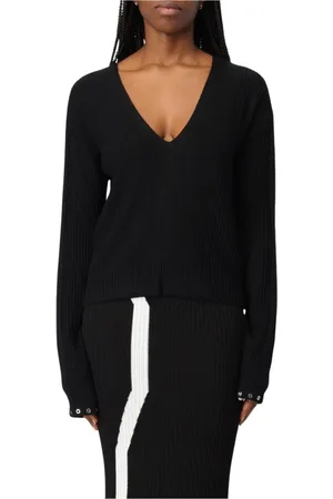 Patrizia Pepe Dames, Truien, Zwart, Maat: XS Viscose