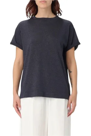 Brunello Cucinelli Dames, Tops, Blauw, Maat: L