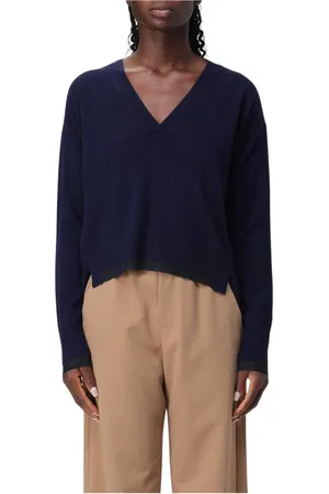Pinko Dames, Truien, Blauw, Maat: XS Kasjmier