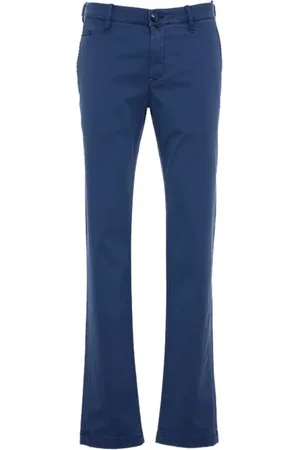 Jacob Cohen Heren, Broeken, Blauw, Maat: W38 Katoen