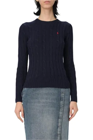 Ralph Lauren Dames, Truien, Blauw, Maat: M Katoen