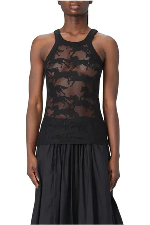Pinko Dames, Tops, Zwart, Maat: XS Katoen