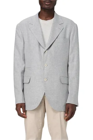 Brunello Cucinelli Heren, Jassen, Grijs, Maat: 2XL